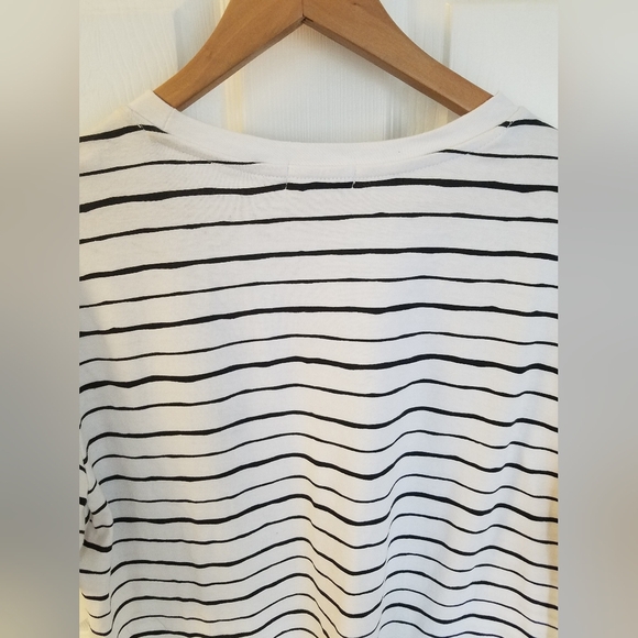 NWT Bolongaro Trevor Black White Stripe Size Large Skull 100% Cotton - Picture 5 of 13